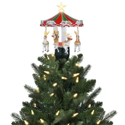 Best Mr. Christmas 11" Animated Carousel Tree Topper