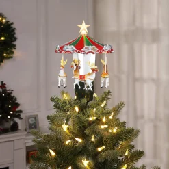 Sale Mr. Christmas 11" Animated Carousel Tree Topper