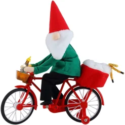 Outlet Mr. Christmas 11" Animated Cycling Gnome