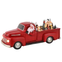 Cheap Mr. Christmas 14" Animated Nostalgic Red Truck - White Santa