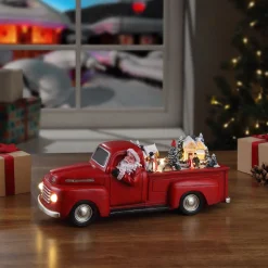 Cheap Mr. Christmas 14" Animated Nostalgic Red Truck - White Santa