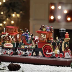 Flash Sale Mr. Christmas 16.75" Animated Santa's Express