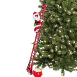 Clearance Mr. Christmas 43" Animated Super Climbing Black Santa