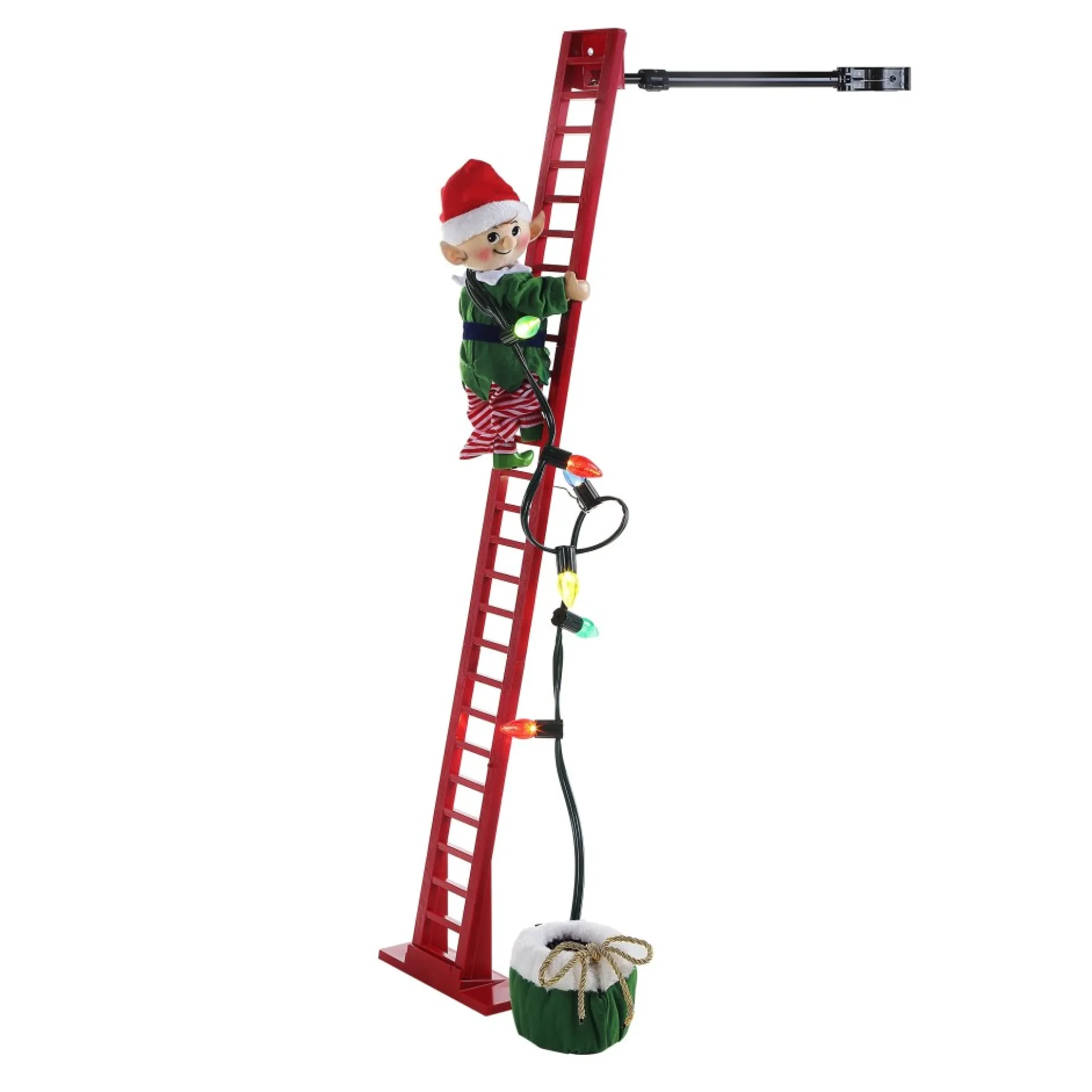 Cheap Mr. Christmas 43" Animated Super Climbing White Elf