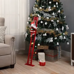 Best Mr. Christmas 43" Animated Super Climbing Black Santa