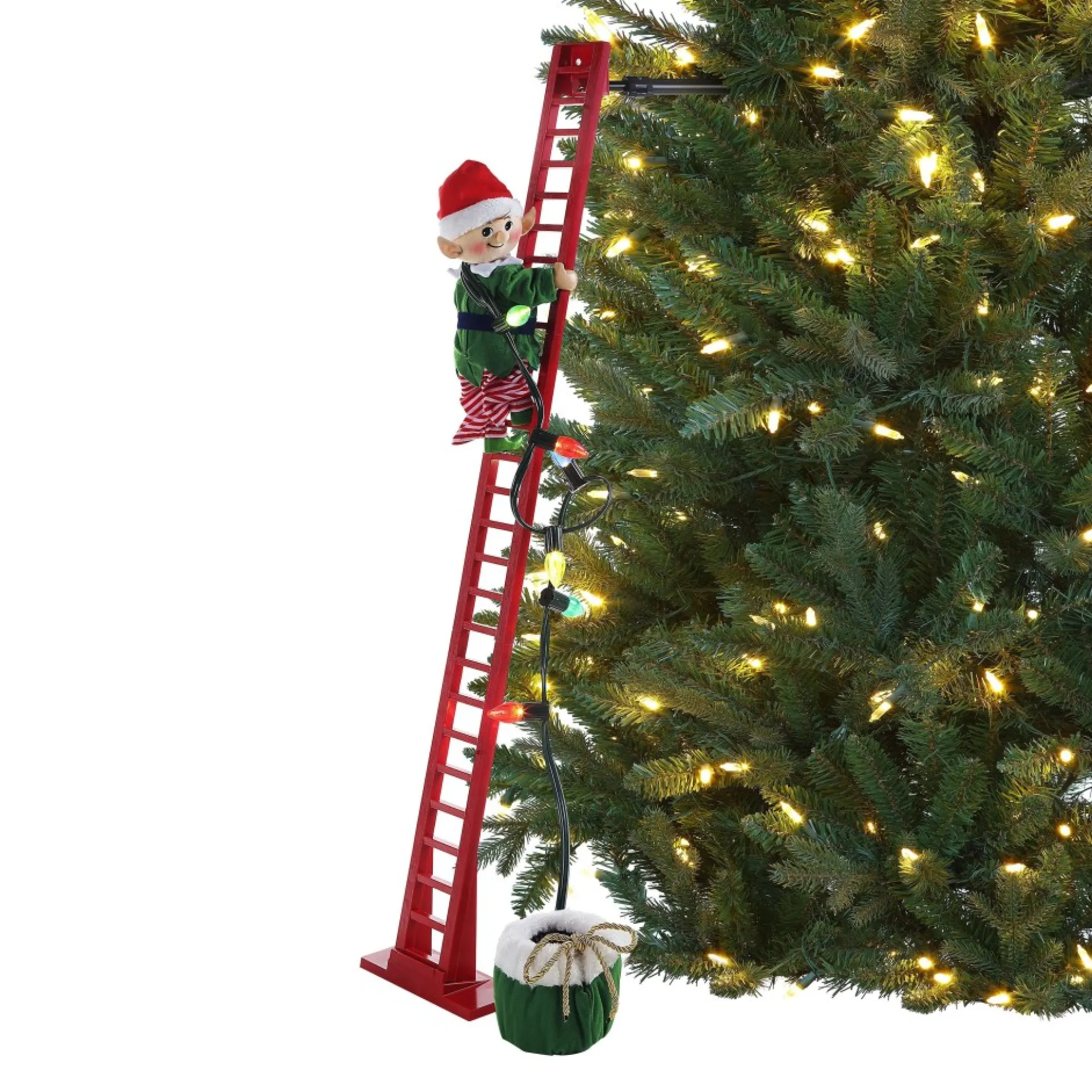 Flash Sale Mr. Christmas 43" Animated Super Climbing White Elf