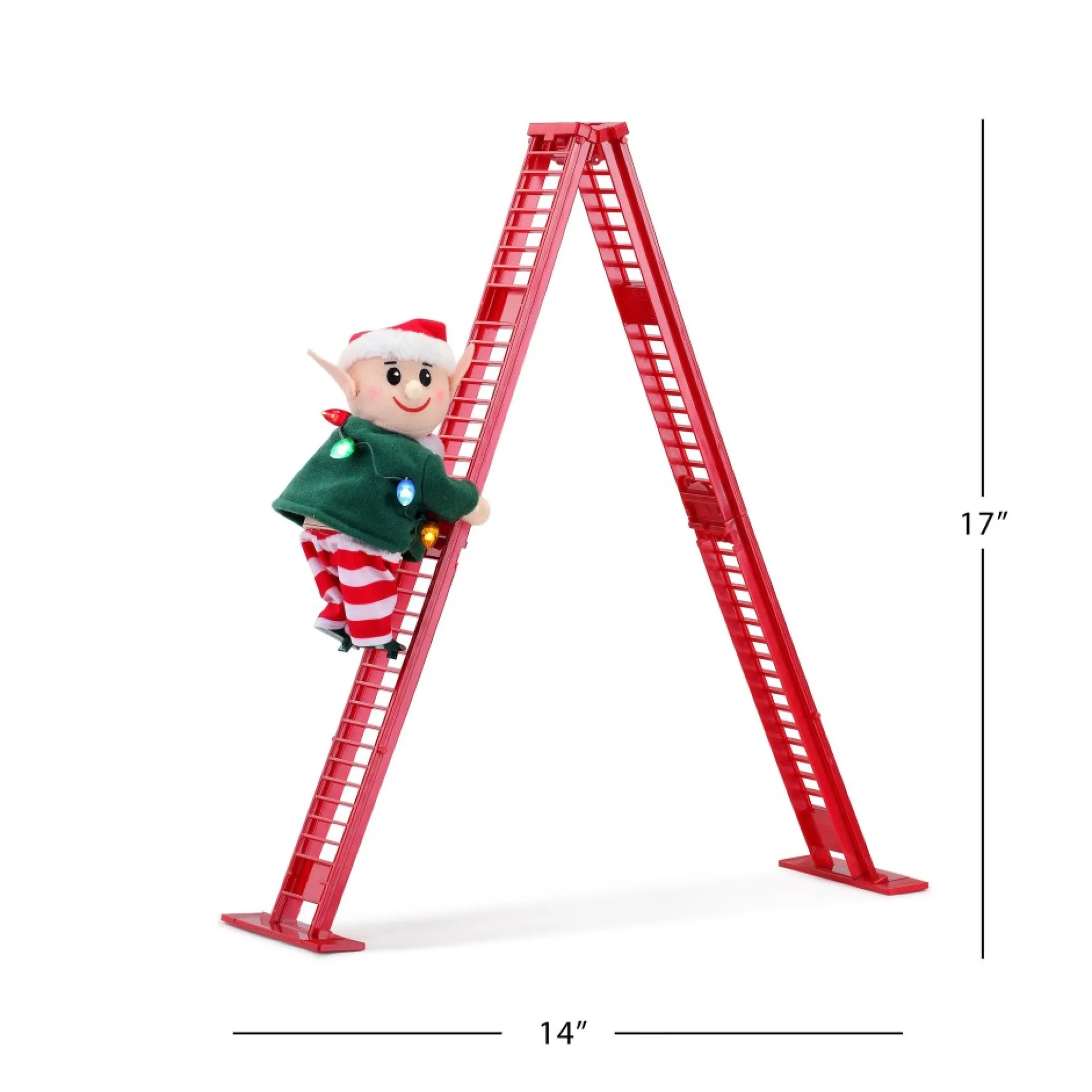 Shop Mr. Christmas 17" Animated Tabletop Climbing Elf