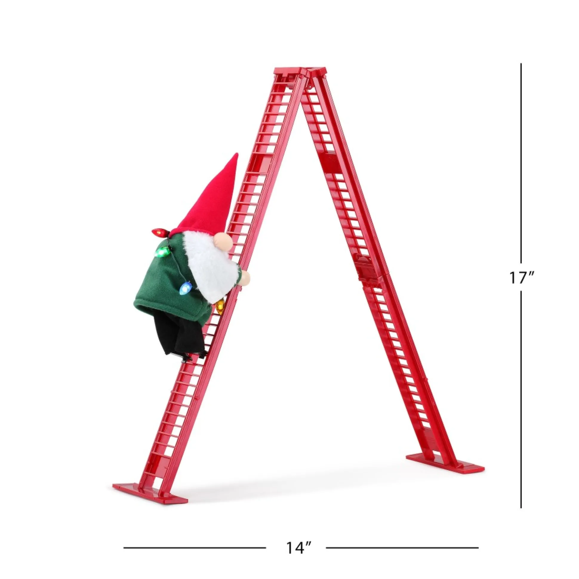 Best Sale Mr. Christmas 17" Animated Tabletop Climbing Gnome