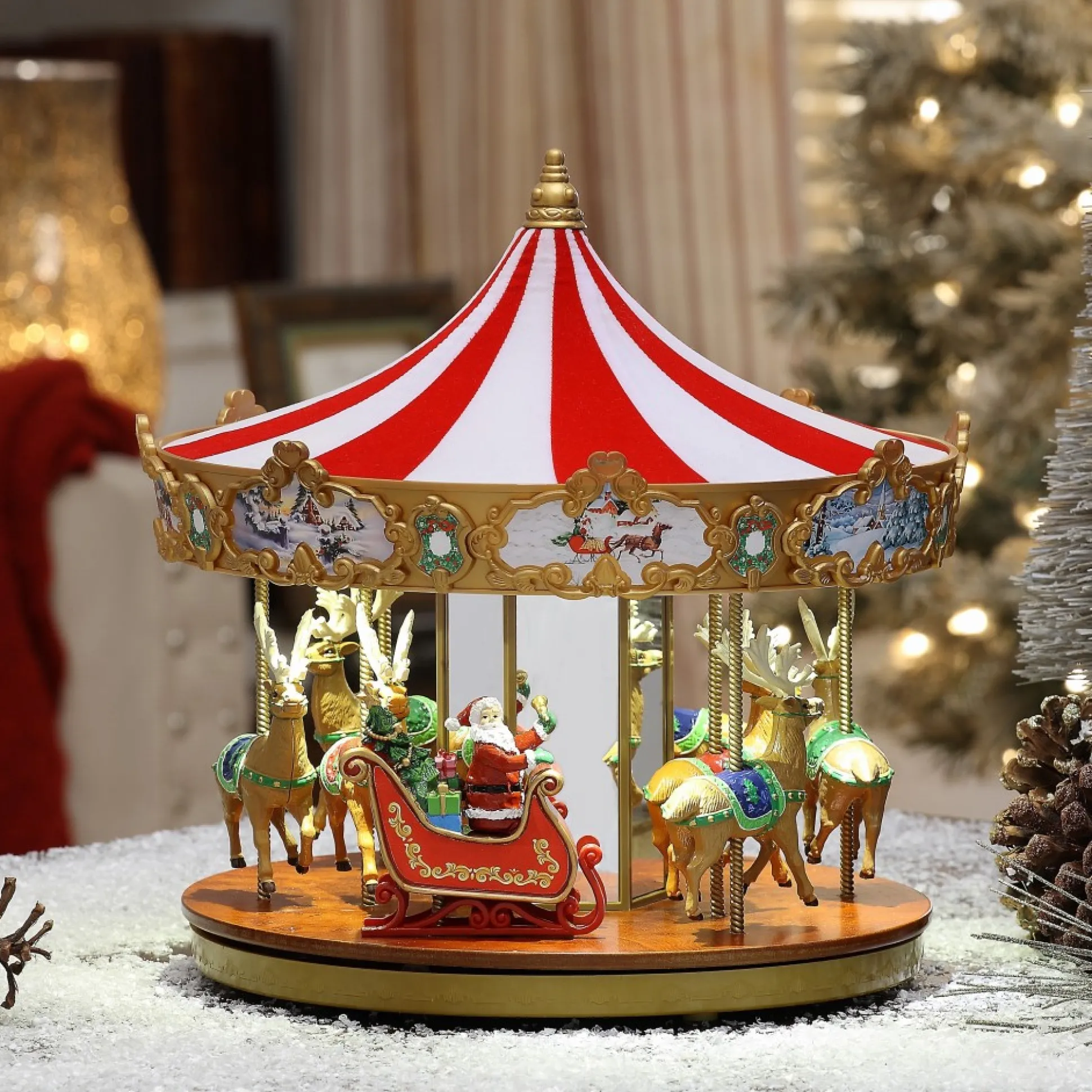 Flash Sale Mr. Christmas 12" Animated Very Merry Carousel