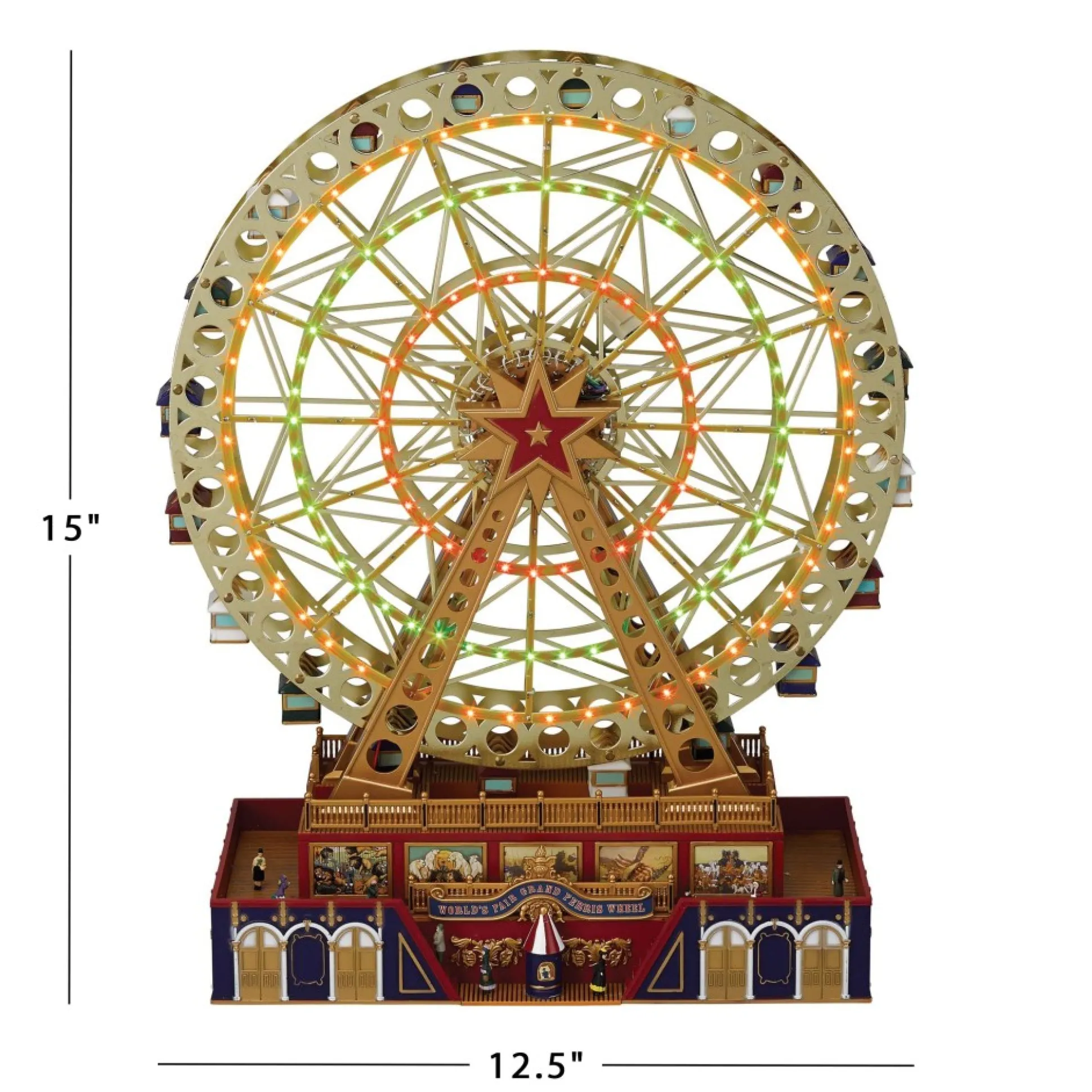 Online Mr. Christmas 15" Animated World's Fair Grand Ferris Wheel