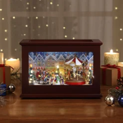 Online Mr. Christmas 13" Heirloom Christmas Music Box