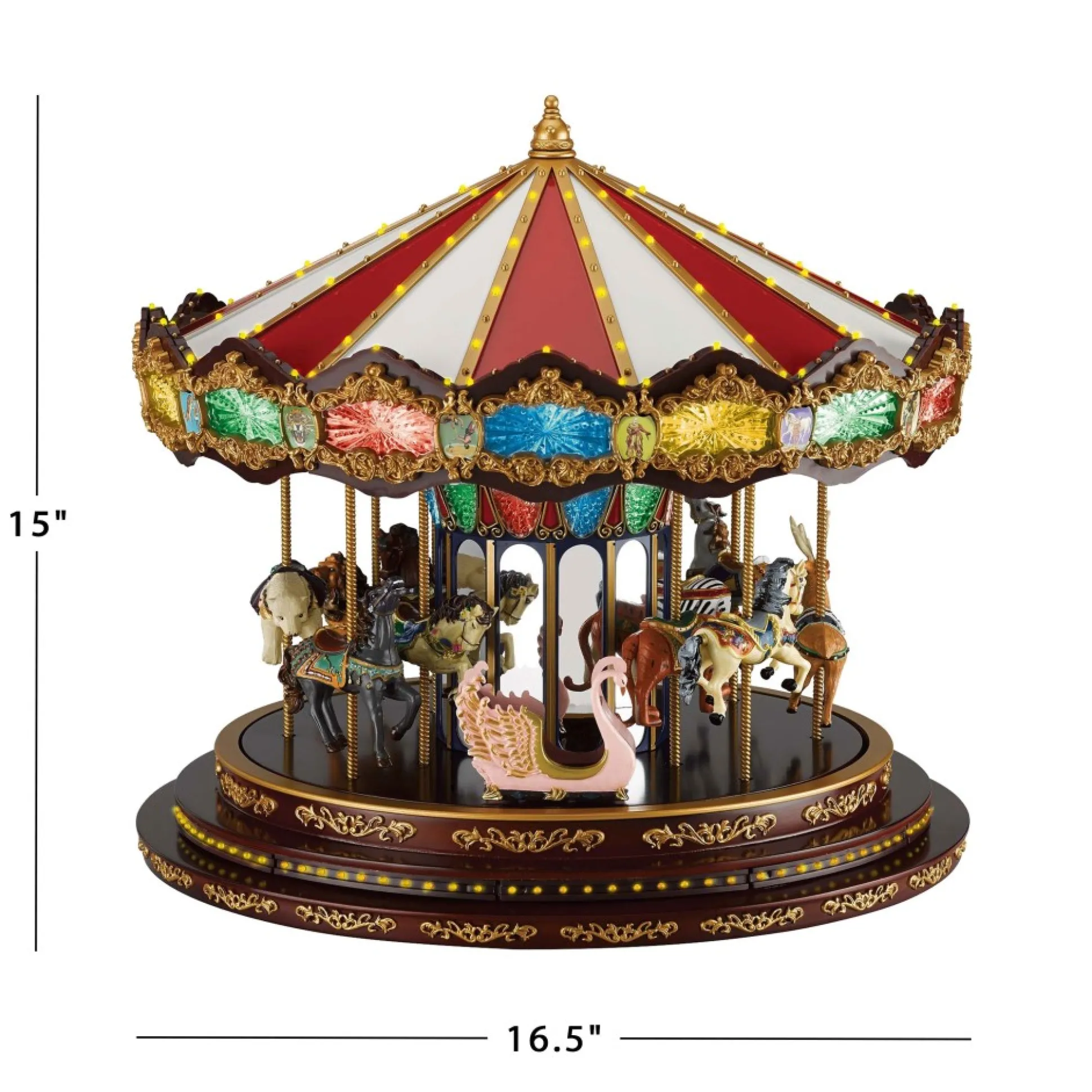 Shop Mr. Christmas 15" Marquee Deluxe Carousel