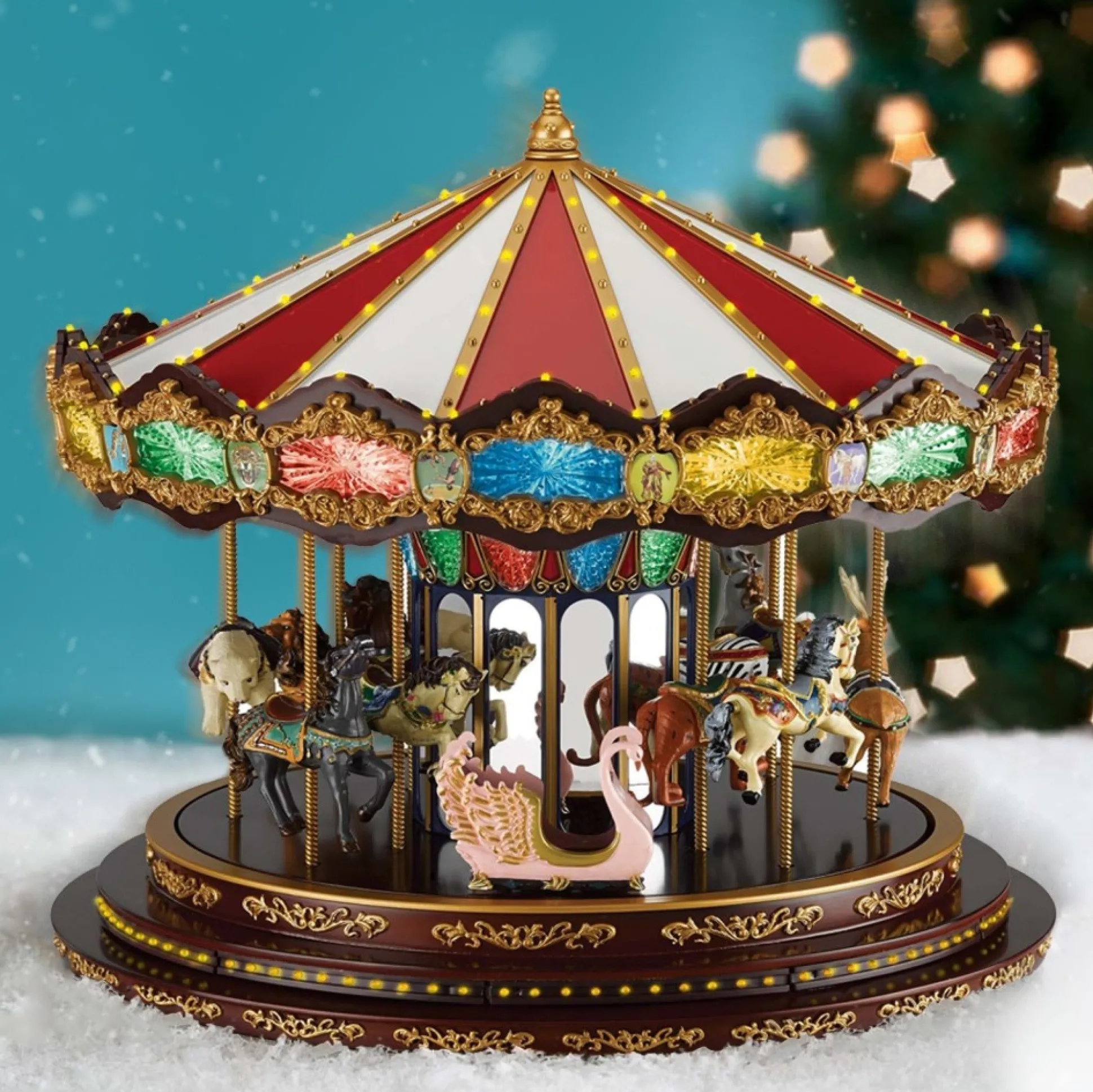 Shop Mr. Christmas 15" Marquee Deluxe Carousel