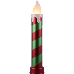 Best Mr. Christmas 36" Metallic Blow Mold Candle - Red & Green