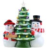Best Sale Mr. Christmas 12" Mr & Mrs Snowman Nostalgic Ceramic Tree