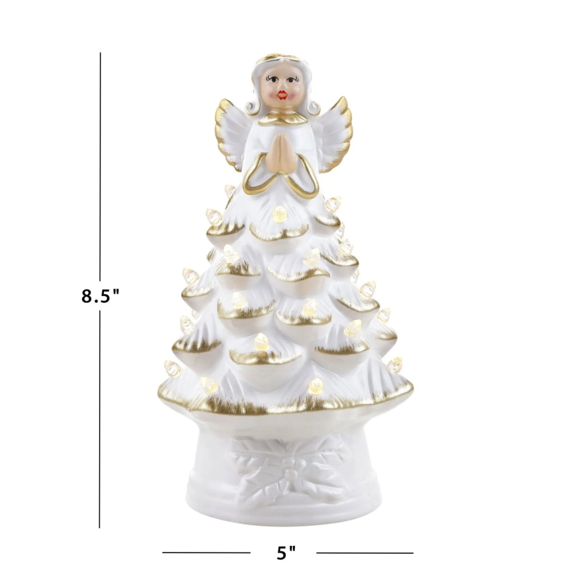 Sale Mr. Christmas 8.5" Nostalgic Ceramic Angel Tree