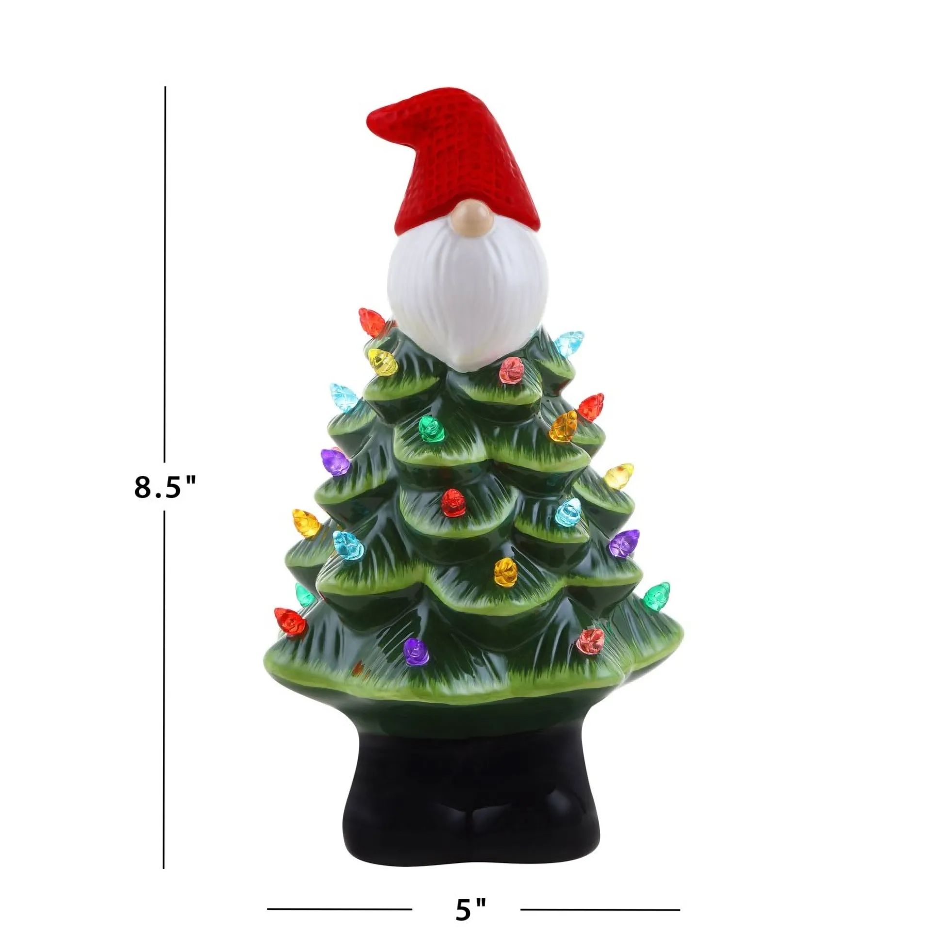 Clearance Mr. Christmas 8.5" Nostalgic Ceramic Gnome Tree