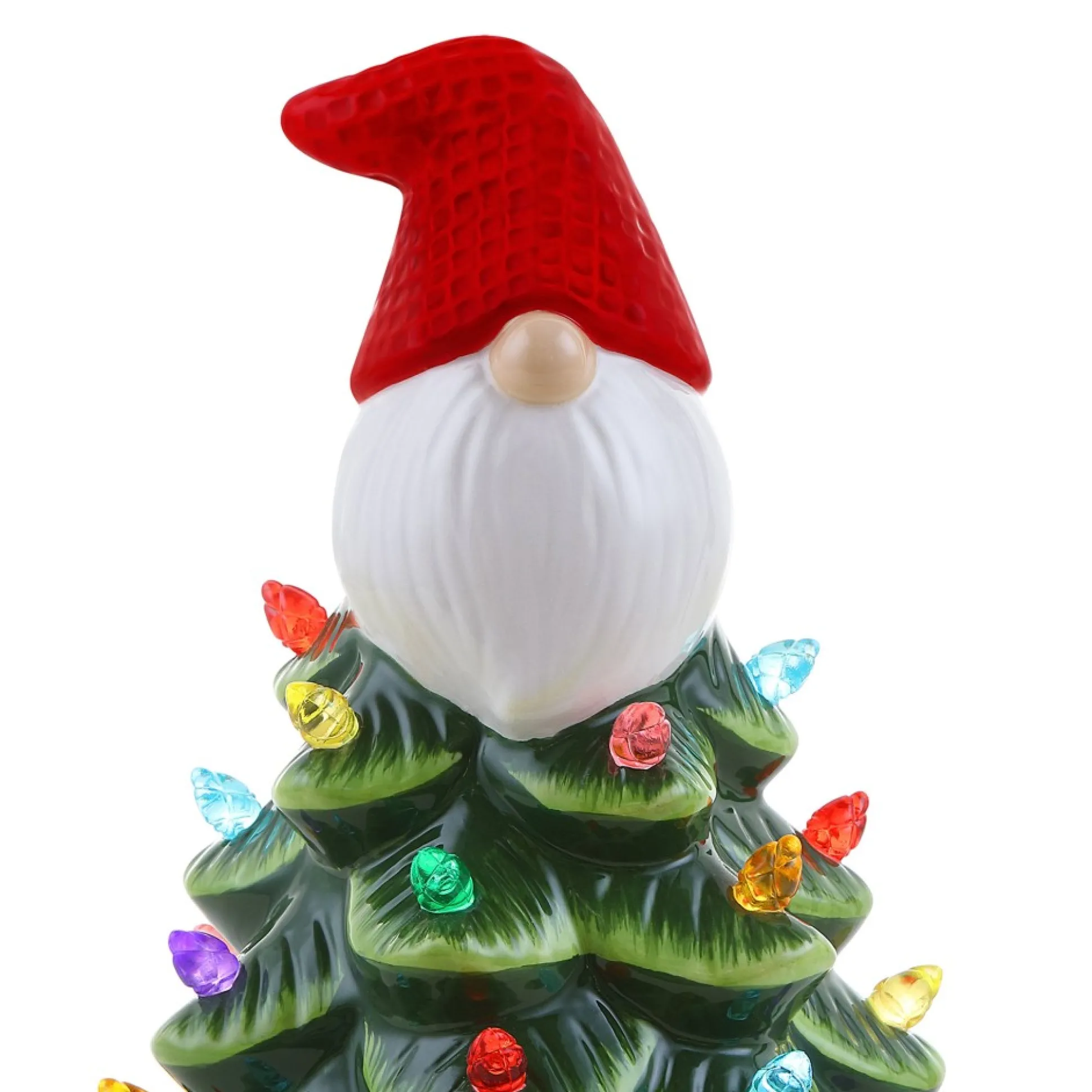 Clearance Mr. Christmas 8.5" Nostalgic Ceramic Gnome Tree