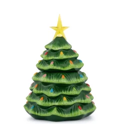 Clearance Mr. Christmas 13" Nostalgic Ceramic Lit Tree Cookie Jar