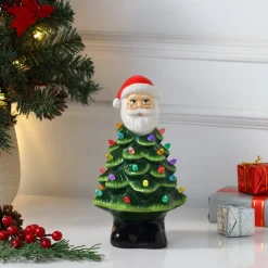 Fashion Mr. Christmas 8.5" Nostalgic Ceramic Santa Tree