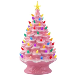 New Mr. Christmas 24" Nostalgic Ceramic Tree - Pink