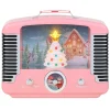 Cheap Mr. Christmas 12" Nostalgic Tree Radio - Pink