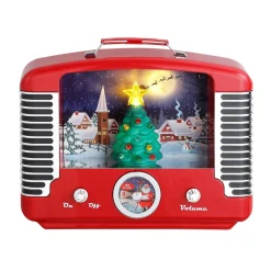Best Mr. Christmas 12" Nostalgic Tree Radio - Red
