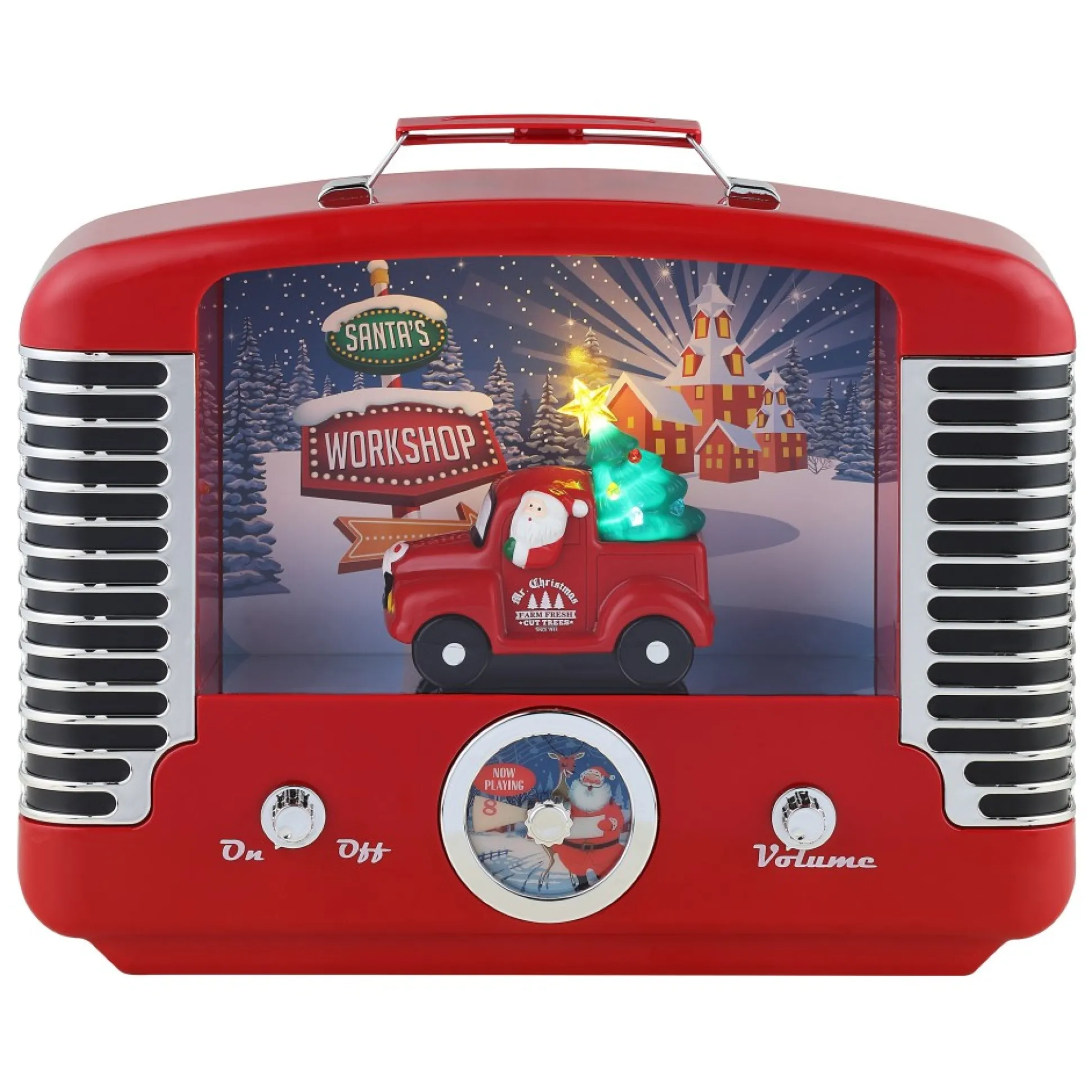 Outlet Mr. Christmas 12" Nostalgic Truck Radio