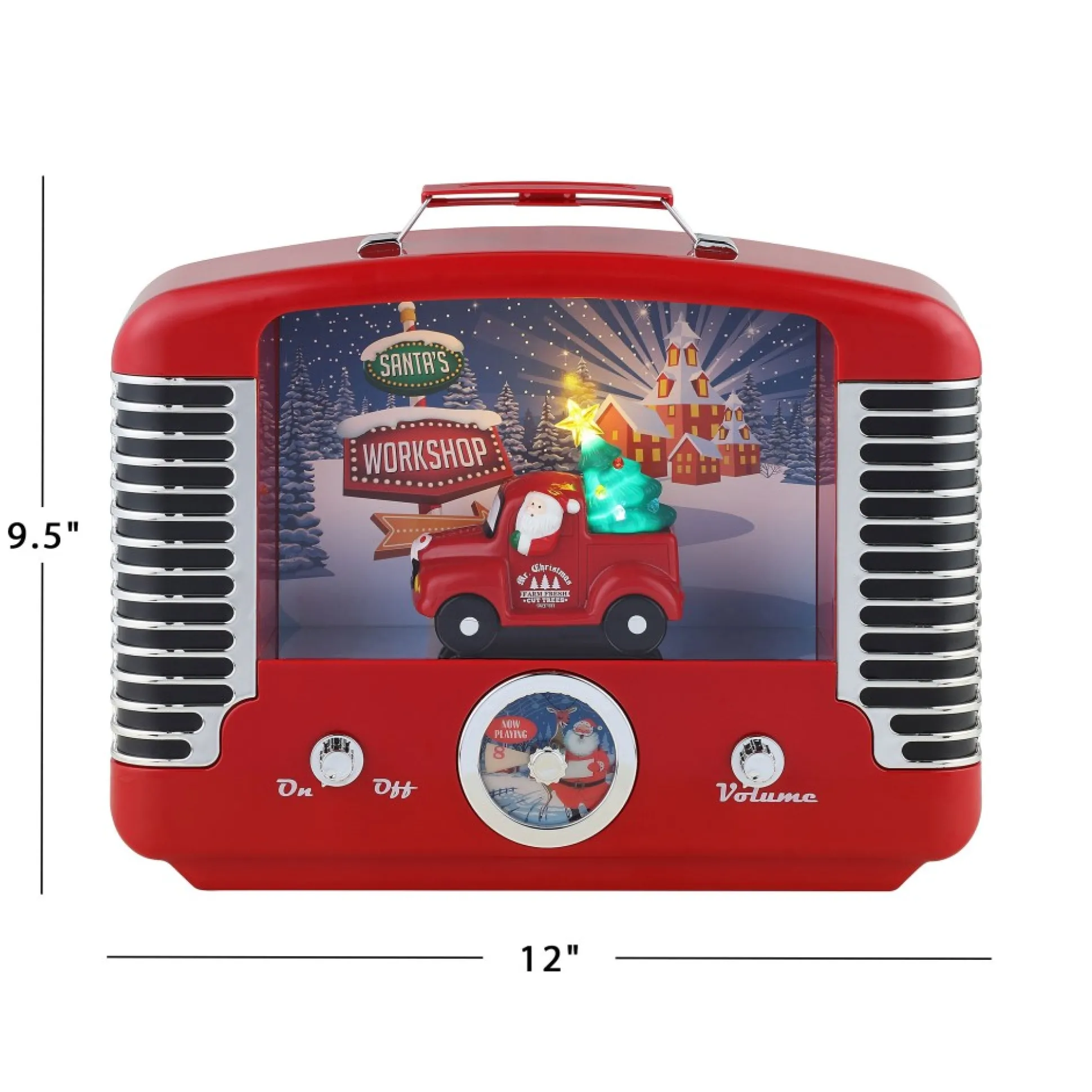 Outlet Mr. Christmas 12" Nostalgic Truck Radio