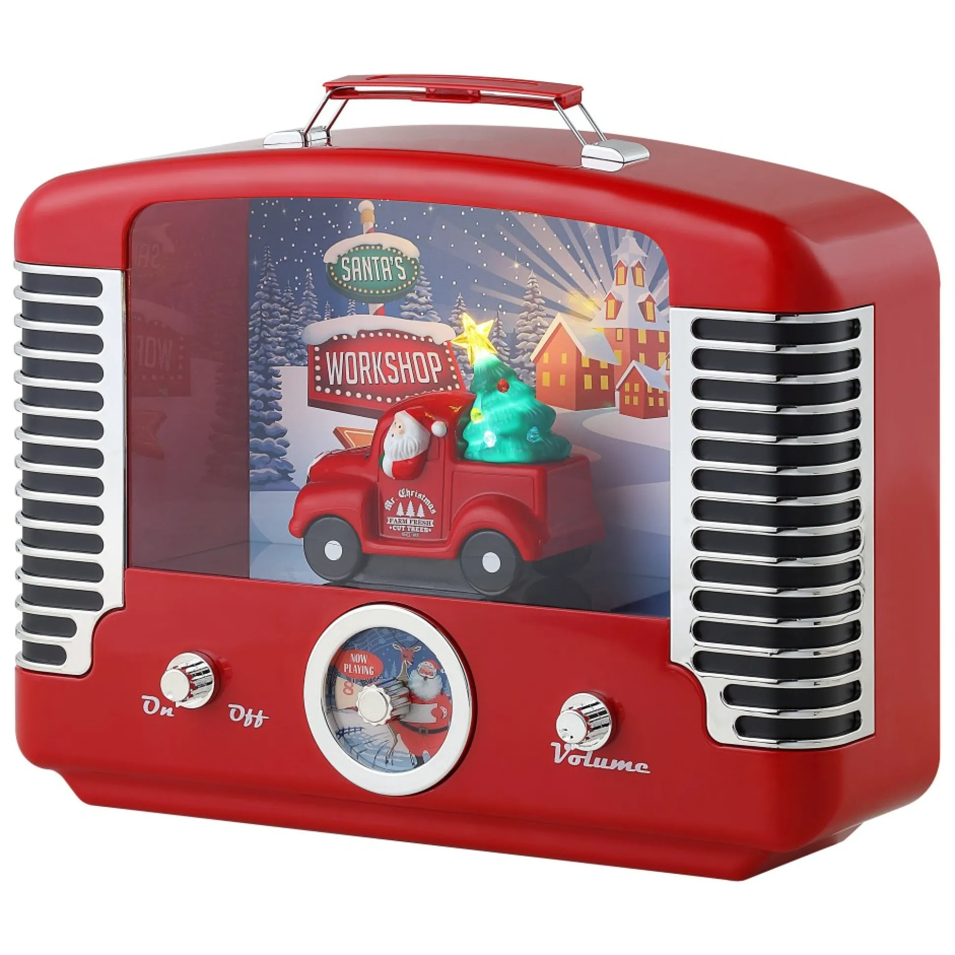 Outlet Mr. Christmas 12" Nostalgic Truck Radio