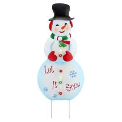 Flash Sale Mr. Christmas 32" Outdoor Metal Snowman Sign