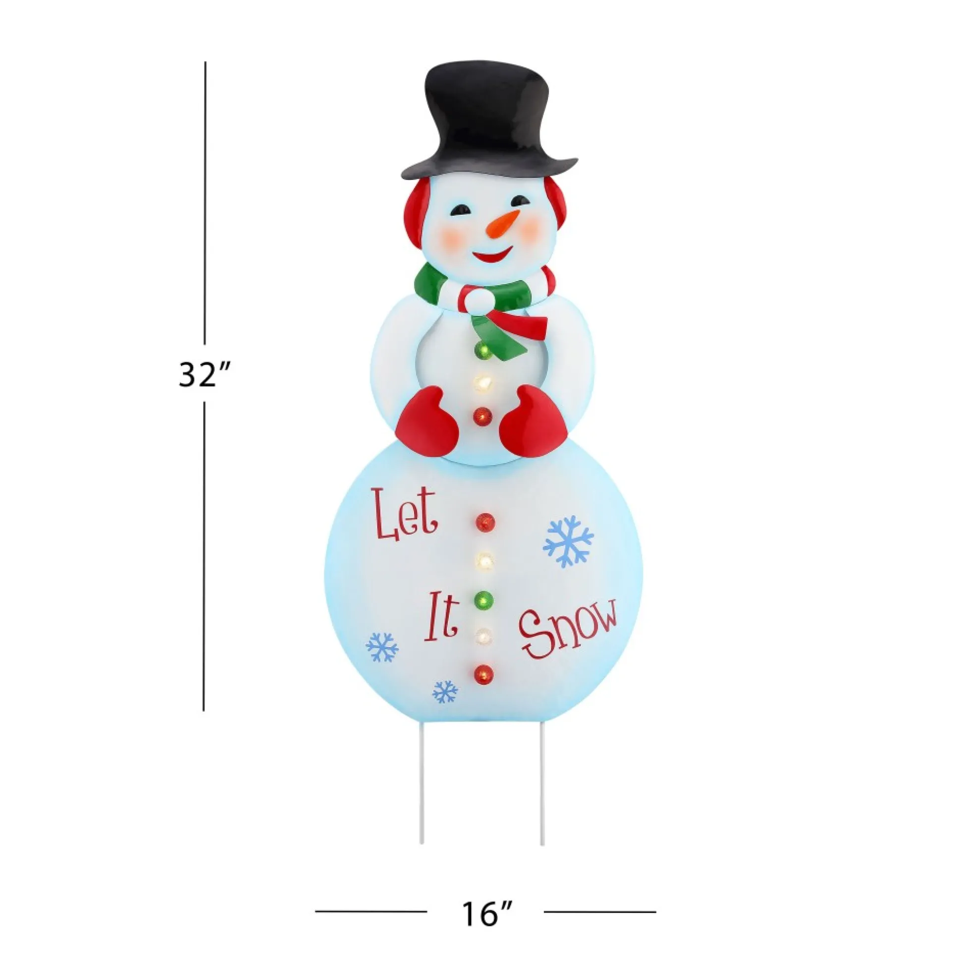 Flash Sale Mr. Christmas 32" Outdoor Metal Snowman Sign