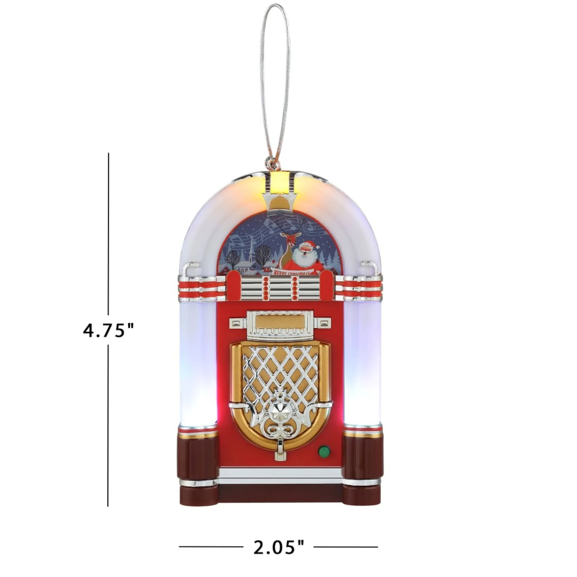 Sale Mr. Christmas 4.9" Retro Jukebox Ornament - White