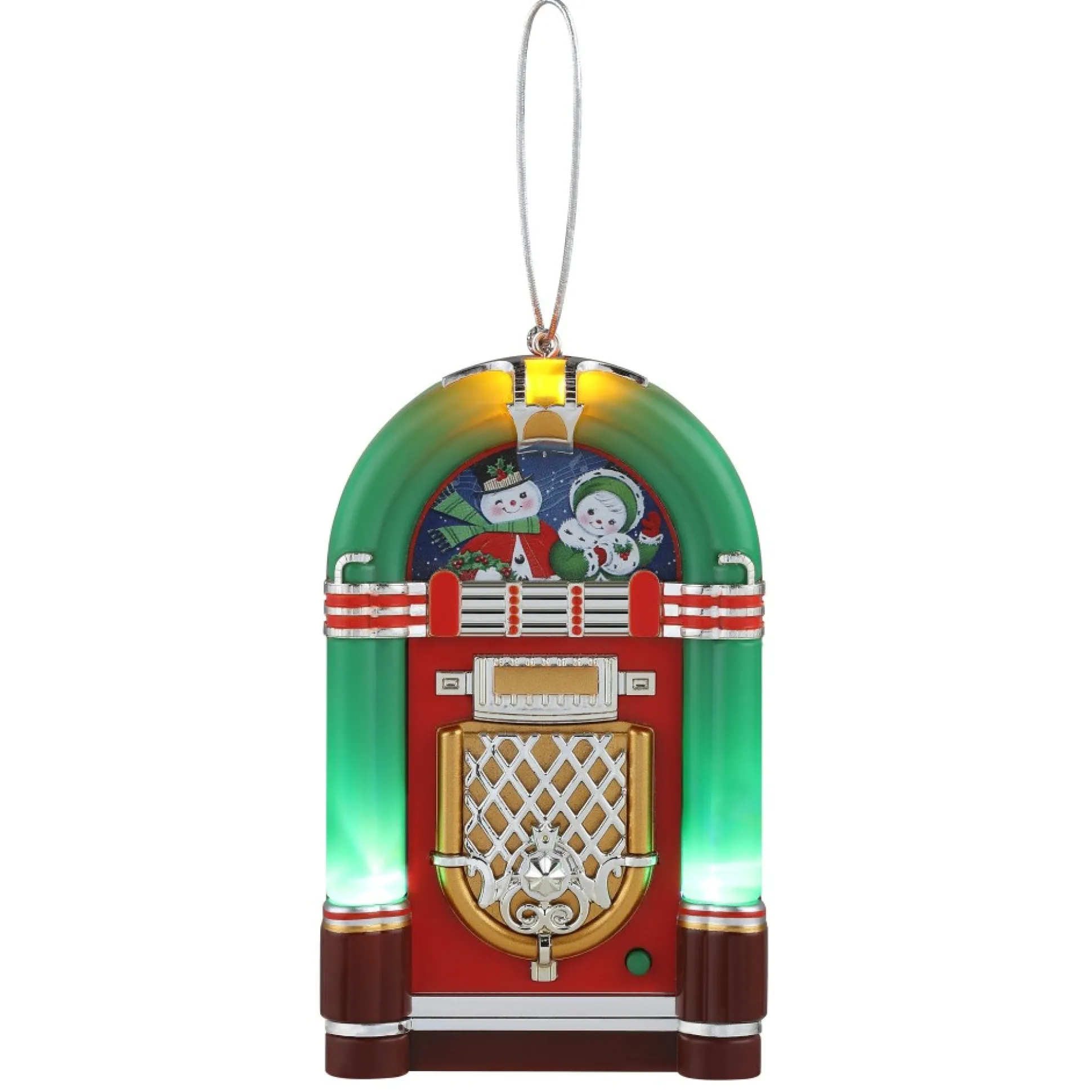 Clearance Mr. Christmas 4.9" Retro Jukebox Ornament - Green