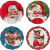 Online Mr. Christmas 8.5" Set Of 4 Nostalgic Ceramic Plates