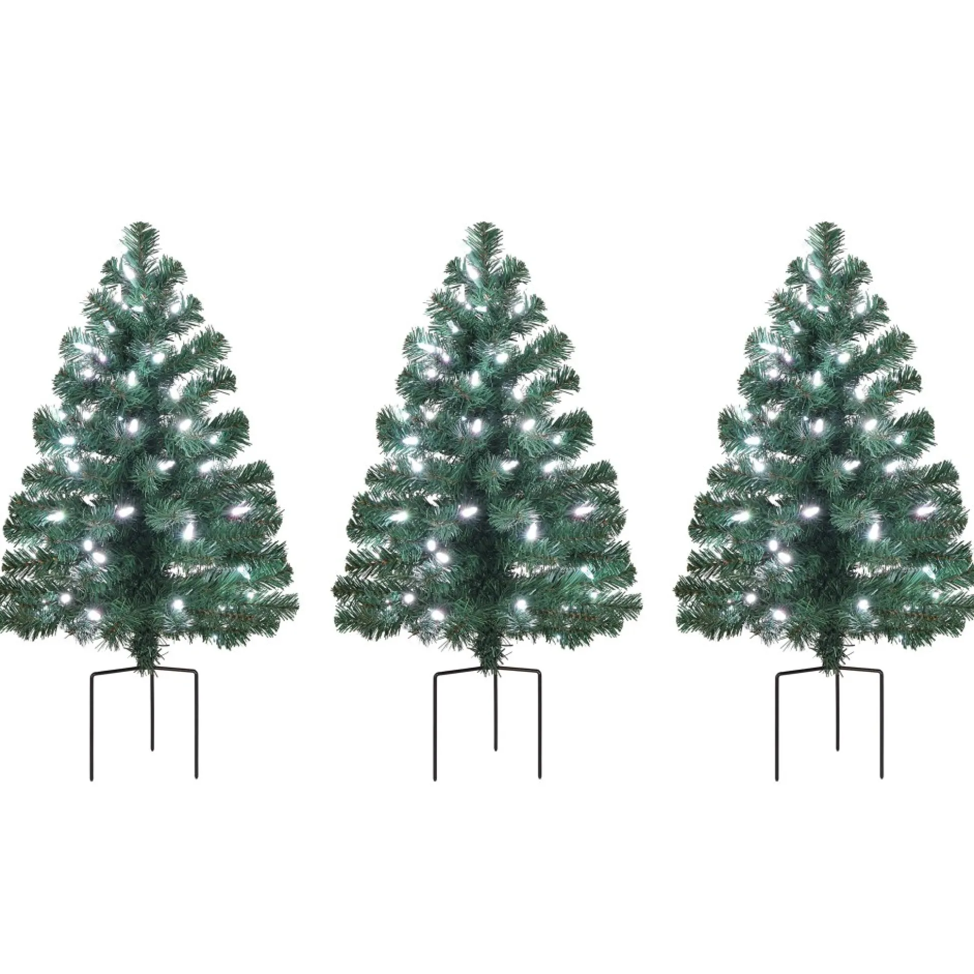 Flash Sale Mr. Christmas Alexa Enabled Pathway Christmas Trees - Rgb Bulbs