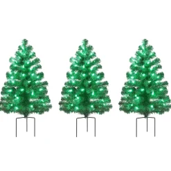 Flash Sale Mr. Christmas Alexa Enabled Pathway Christmas Trees - Rgb Bulbs