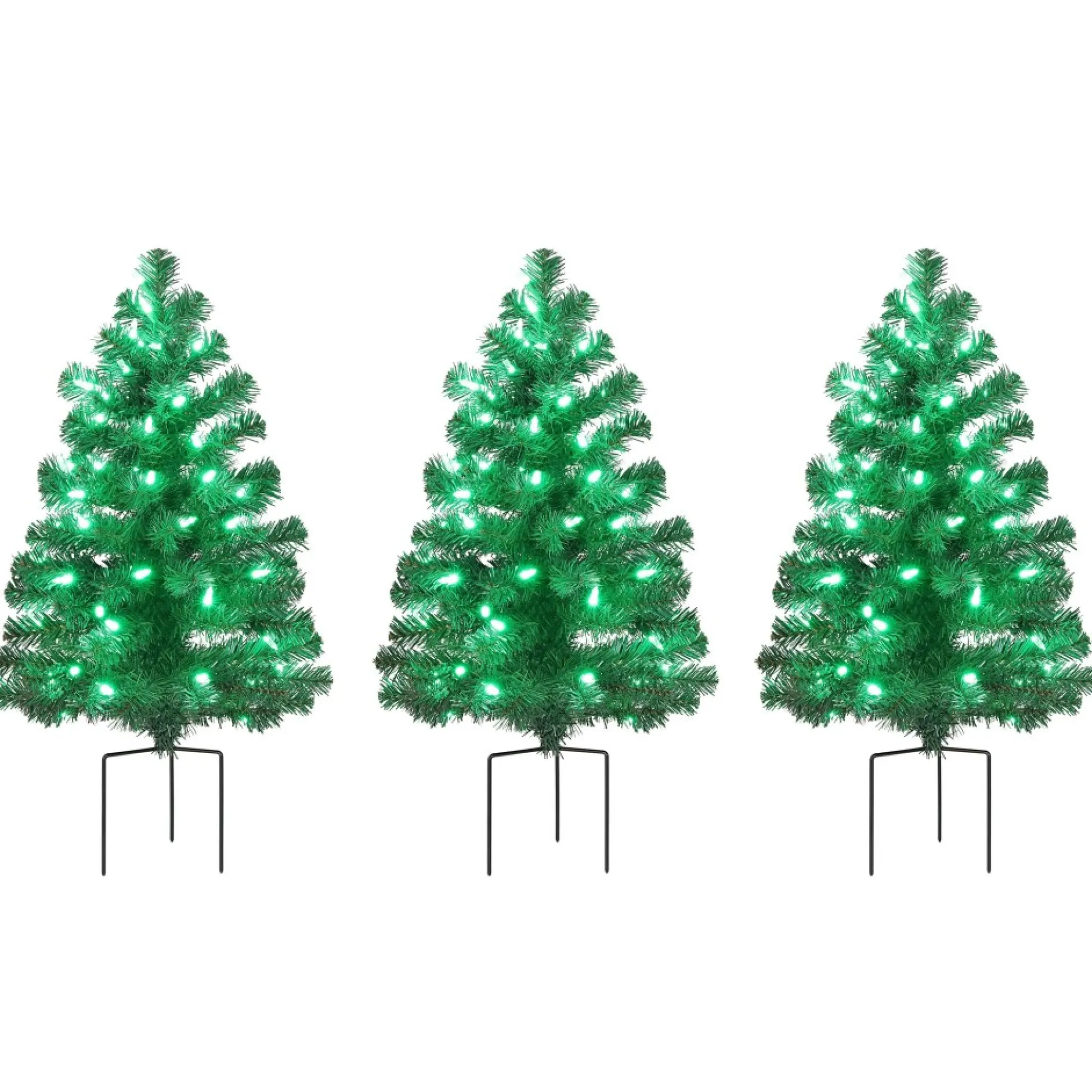 Flash Sale Mr. Christmas Alexa Enabled Pathway Christmas Trees - Rgb Bulbs