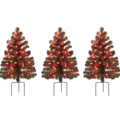 Flash Sale Mr. Christmas Alexa Enabled Pathway Christmas Trees - Rgb Bulbs