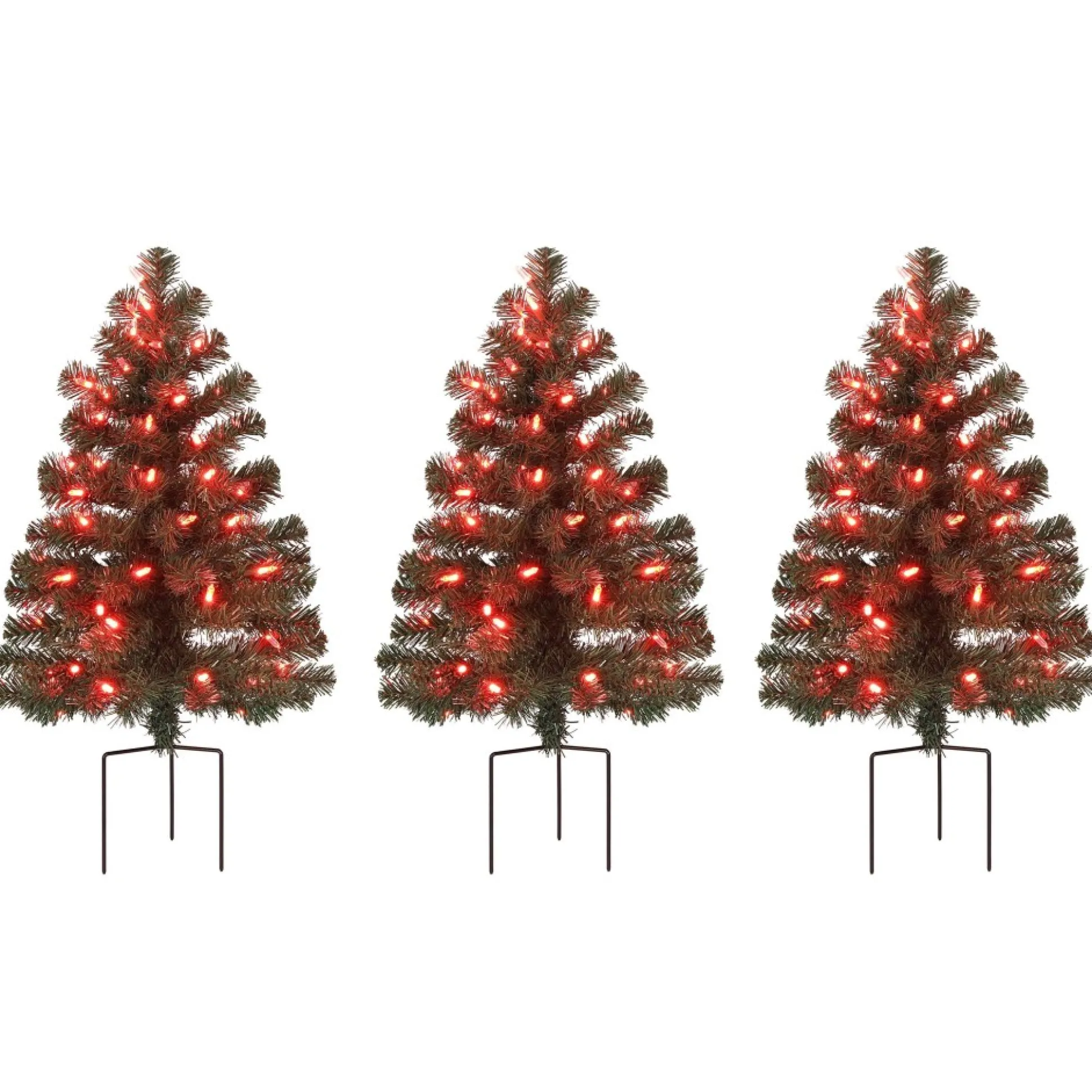 Flash Sale Mr. Christmas Alexa Enabled Pathway Christmas Trees - Rgb Bulbs