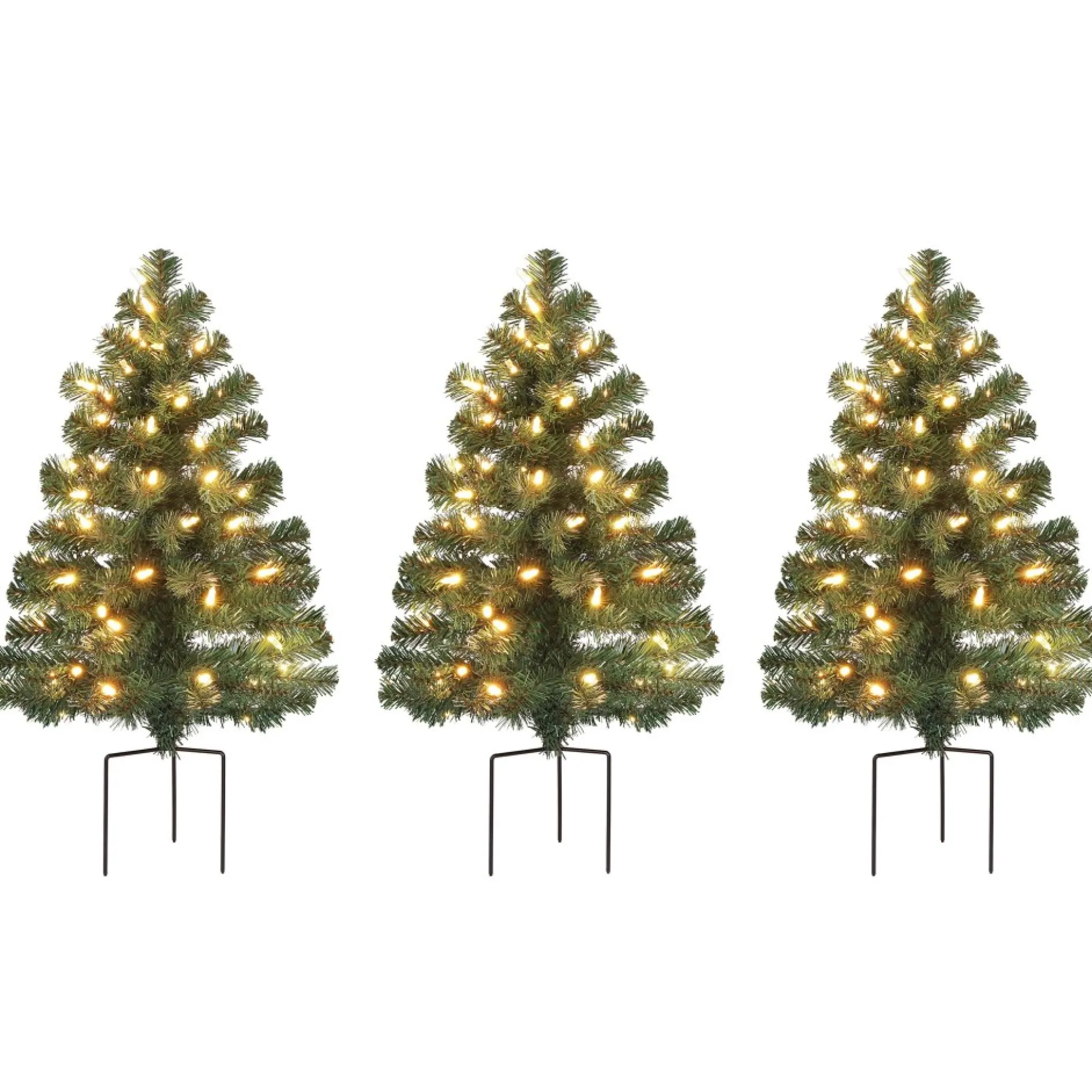 Flash Sale Mr. Christmas Alexa Enabled Pathway Christmas Trees - Rgb Bulbs