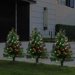 Flash Sale Mr. Christmas Alexa Enabled Pathway Christmas Trees - Rgb Bulbs