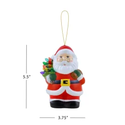 Store Mr. Christmas Mini Nostalgic Ceramic Figure - White Santa