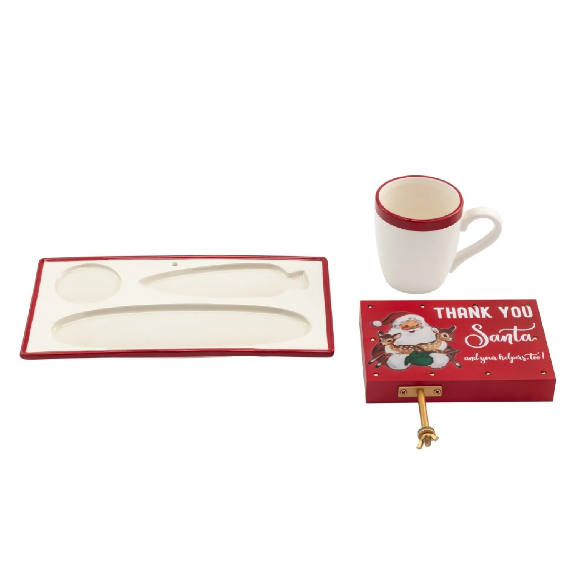 Outlet Mr. Christmas Night Before Christmas Milk And Cookies Serving Set