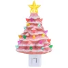 Fashion Mr. Christmas Nostalgic Ceramic Tree Nightlight - Pink
