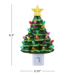 Fashion Mr. Christmas Nostalgic Ceramic Tree Nightlight - Green