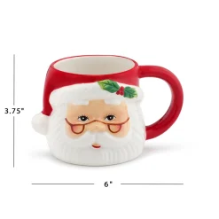 Flash Sale Mr. Christmas 16Oz Nostalgic Ceramic Santa Mug